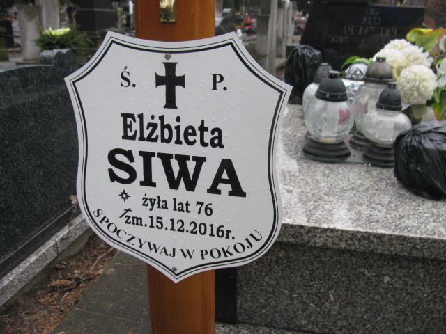 Elżbieta Siwa Częstochowa Kule - Grobonet - Wyszukiwarka osób pochowanych