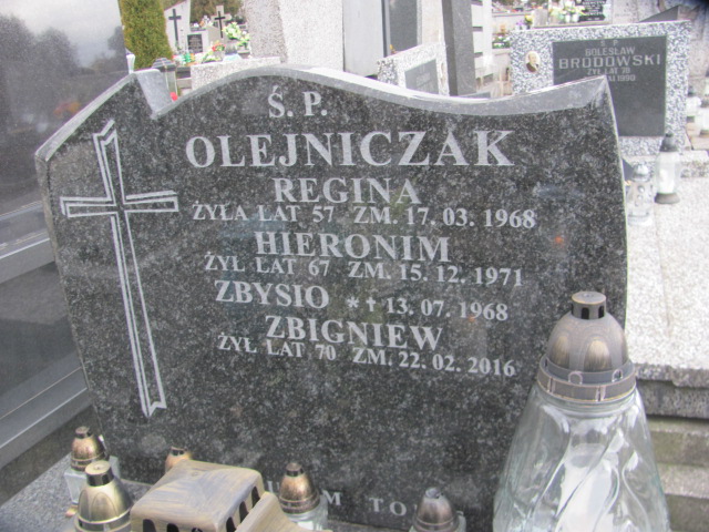 Hieronim Olejniczak Częstochowa Kule - Grobonet - Wyszukiwarka osób pochowanych