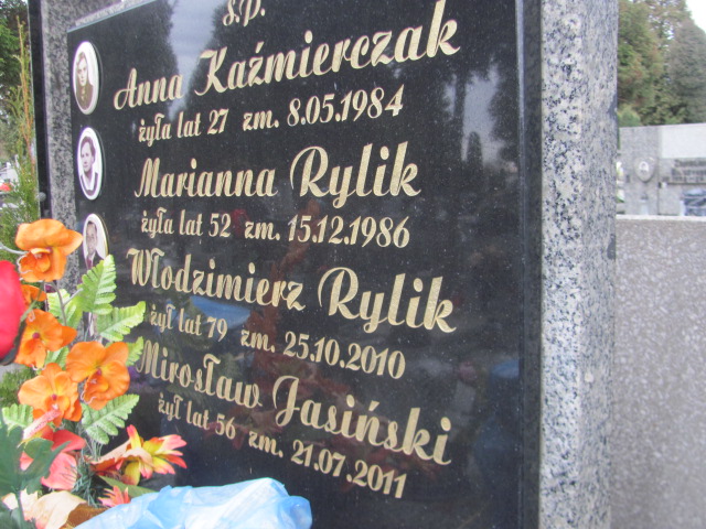 Marianna Rylik Częstochowa Kule - Grobonet - Wyszukiwarka osób pochowanych