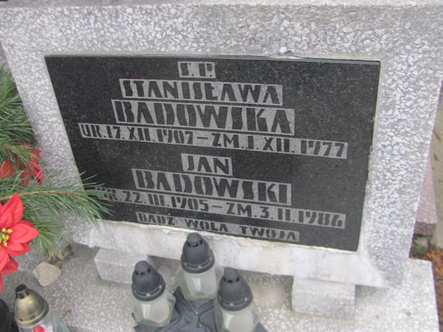 Stanisława Badowska 1907 Częstochowa Kule - Grobonet - Wyszukiwarka osób pochowanych