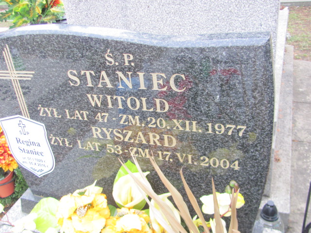 Witold Staniec Częstochowa Kule - Grobonet - Wyszukiwarka osób pochowanych