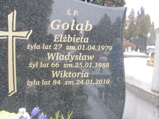 Elżbieta Gołąb Częstochowa Kule - Grobonet - Wyszukiwarka osób pochowanych