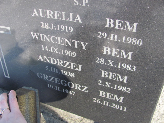 Andrzej Bem 1938 Częstochowa Kule - Grobonet - Wyszukiwarka osób pochowanych