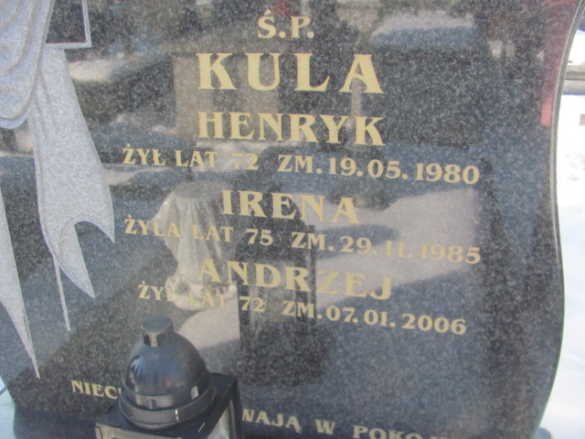 Andrzej Kula  Częstochowa Kule - Grobonet - Wyszukiwarka osób pochowanych
