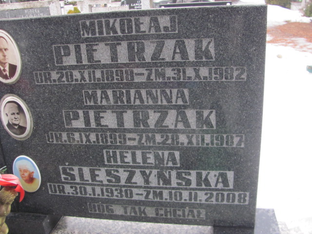 Mikołaj Pietrzak 1898 Częstochowa Kule - Grobonet - Wyszukiwarka osób pochowanych