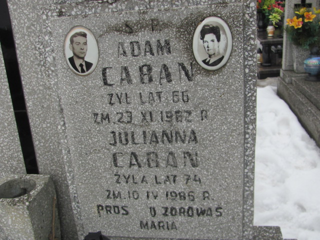 Adam Caban Częstochowa Kule - Grobonet - Wyszukiwarka osób pochowanych