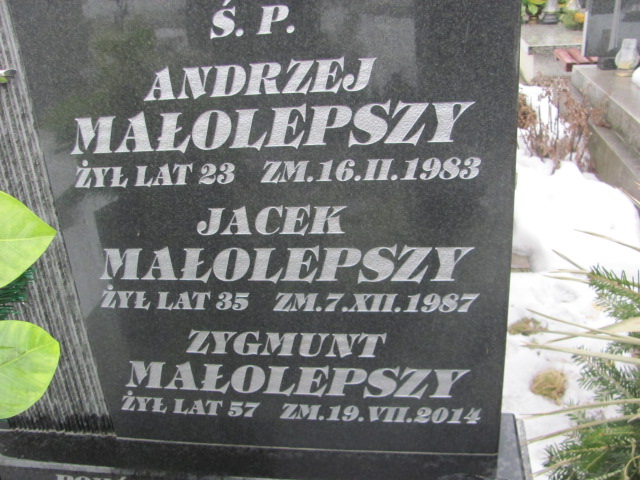 Jacek Małolepszy Częstochowa Kule - Grobonet - Wyszukiwarka osób pochowanych