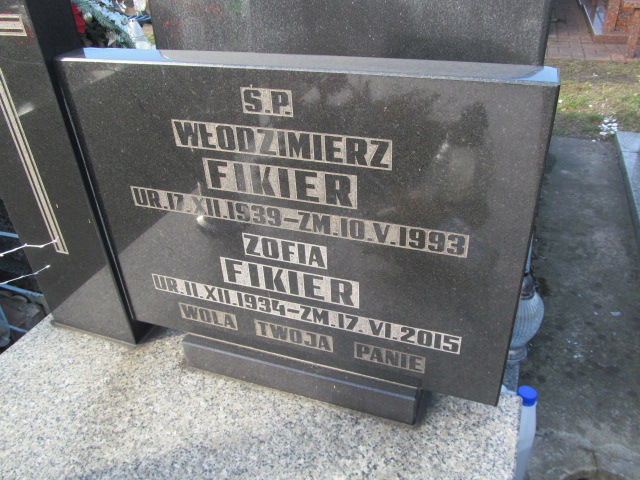 Włodzimierz Fikier 1939 Częstochowa Kule - Grobonet - Wyszukiwarka osób pochowanych