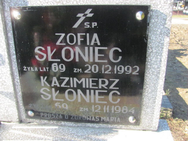 Zofia Słoniec Częstochowa Kule - Grobonet - Wyszukiwarka osób pochowanych