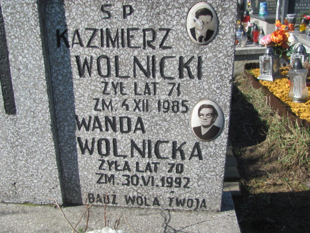 Wanda Wolnicka Częstochowa Kule - Grobonet - Wyszukiwarka osób pochowanych