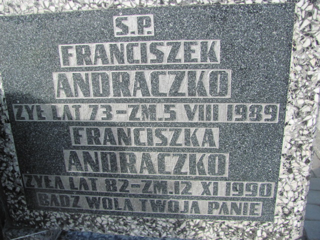 Franciszek Andraczko Częstochowa Kule - Grobonet - Wyszukiwarka osób pochowanych