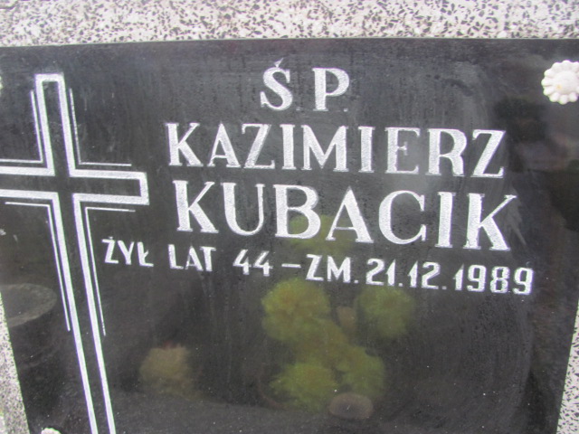 Kazimierz Kubacik Częstochowa Kule - Grobonet - Wyszukiwarka osób pochowanych