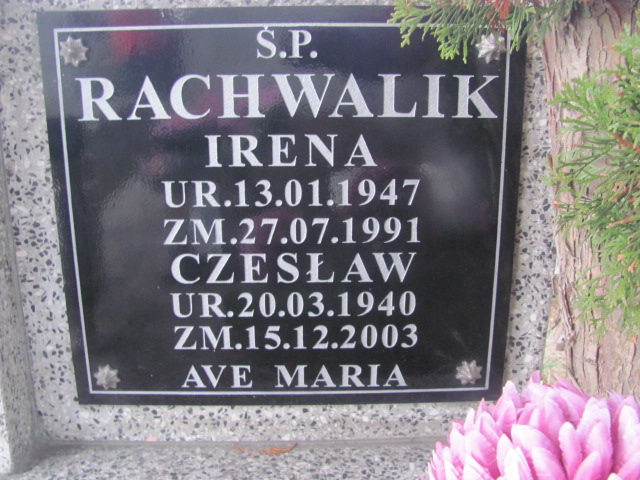 Czesław Rachwalik 1940 Częstochowa Kule - Grobonet - Wyszukiwarka osób pochowanych