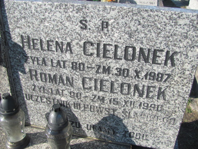 Roman Cielonek Częstochowa Kule - Grobonet - Wyszukiwarka osób pochowanych