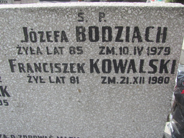 Franciszek Kowalski Częstochowa Kule - Grobonet - Wyszukiwarka osób pochowanych