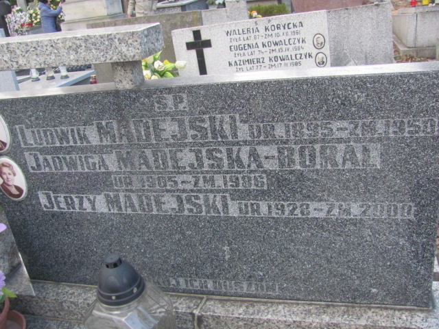 Jadwiga Madejska Borał 1904 Częstochowa Kule - Grobonet - Wyszukiwarka osób pochowanych