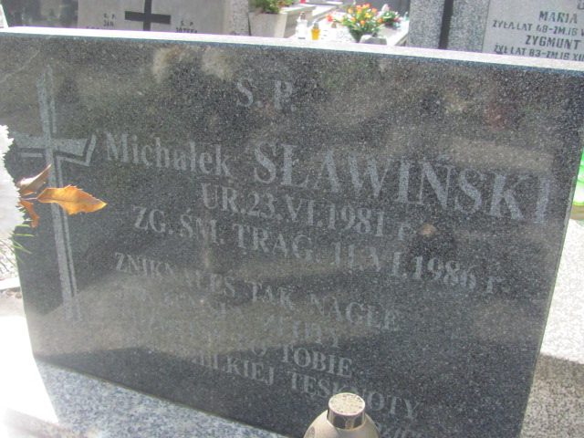 Michał Sławiński 1981 Częstochowa Kule - Grobonet - Wyszukiwarka osób pochowanych