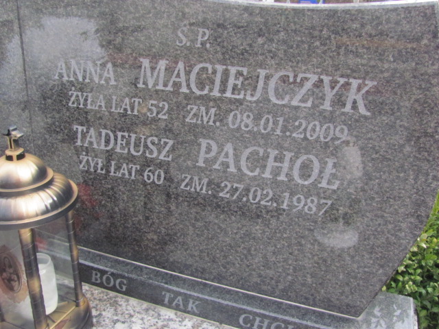 Anna Maciejczyk Częstochowa Kule - Grobonet - Wyszukiwarka osób pochowanych