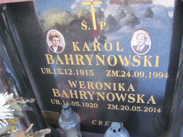 Karol Bahrynowski 1915 Częstochowa Kule - Grobonet - Wyszukiwarka osób pochowanych