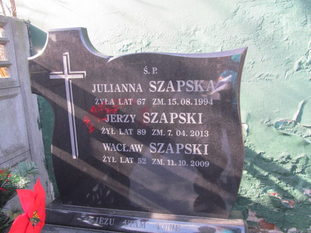 Zdzisław Szapski 1951 Częstochowa Kule - Grobonet - Wyszukiwarka osób pochowanych