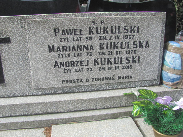 Marianna Kukulska Częstochowa Kule - Grobonet - Wyszukiwarka osób pochowanych