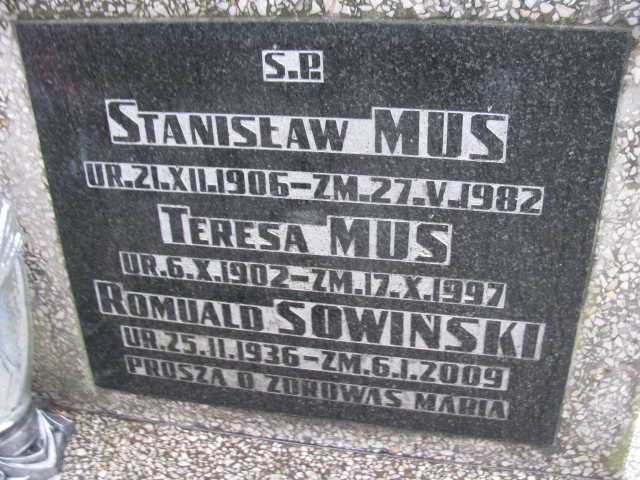 Stanisław Muś 1906 Częstochowa Kule - Grobonet - Wyszukiwarka osób pochowanych