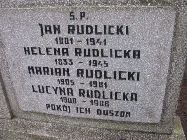Zbigniew Rudlicki 1940 Częstochowa Kule - Grobonet - Wyszukiwarka osób pochowanych