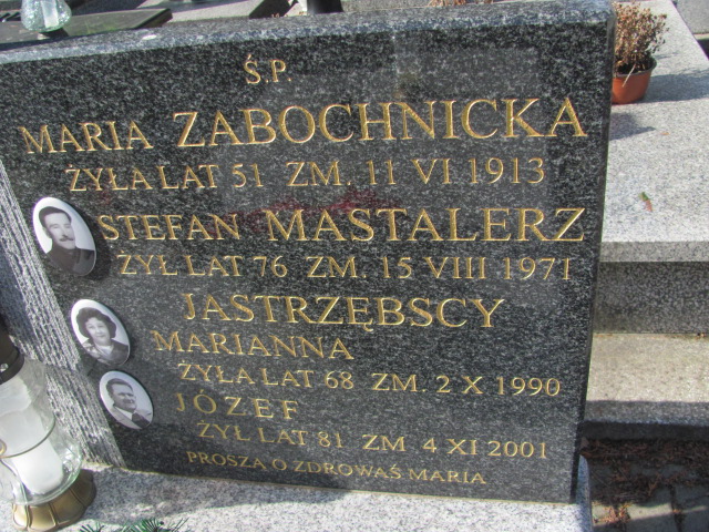 Maria Zabochnicka Częstochowa Kule - Grobonet - Wyszukiwarka osób pochowanych