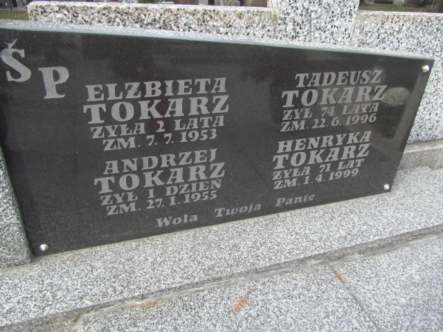 Henryka Tokarz Częstochowa Kule - Grobonet - Wyszukiwarka osób pochowanych