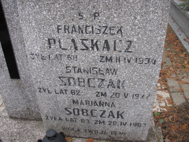 Franciszek Plaskacz Częstochowa Kule - Grobonet - Wyszukiwarka osób pochowanych