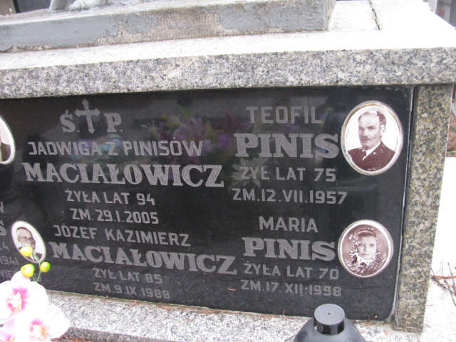 Maria Pinis Częstochowa Kule - Grobonet - Wyszukiwarka osób pochowanych