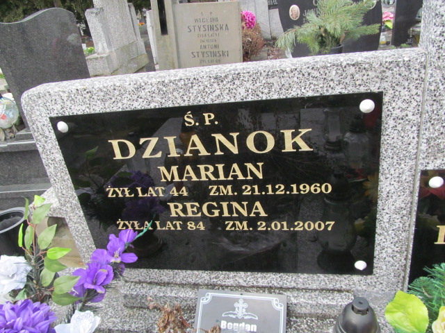 Marian Dzianok Częstochowa Kule - Grobonet - Wyszukiwarka osób pochowanych