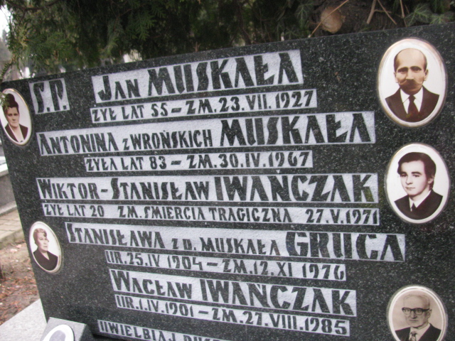 Wacław Iwańczak 1901 Częstochowa Kule - Grobonet - Wyszukiwarka osób pochowanych