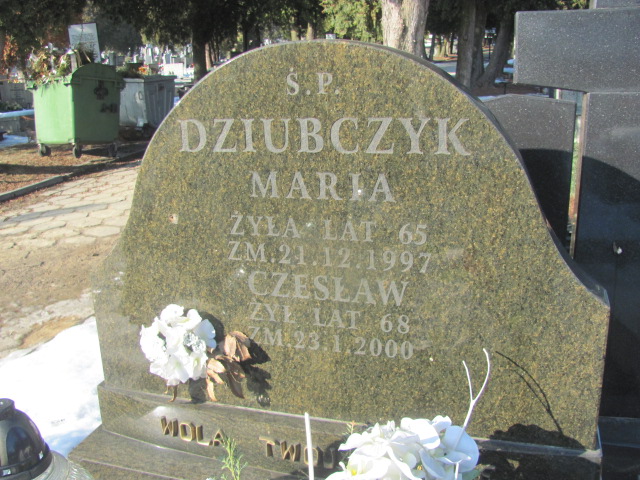 Maria Dziubczyk Częstochowa Kule - Grobonet - Wyszukiwarka osób pochowanych