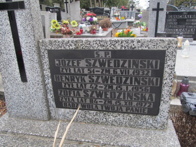 Zofia Szwedzińska Częstochowa Kule - Grobonet - Wyszukiwarka osób pochowanych