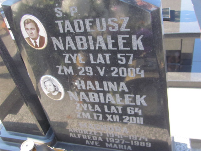 Halina Nabiałek Częstochowa Kule - Grobonet - Wyszukiwarka osób pochowanych