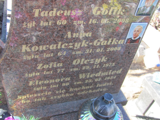 Tadeusz Golik Częstochowa Kule - Grobonet - Wyszukiwarka osób pochowanych