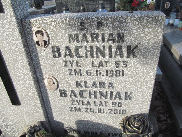 Marian Bachniak Częstochowa Kule - Grobonet - Wyszukiwarka osób pochowanych