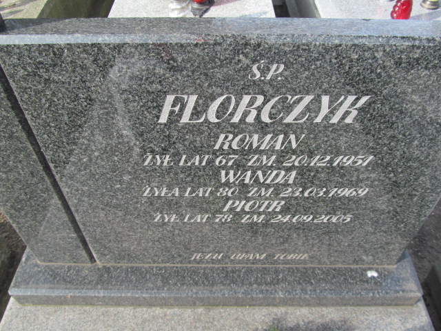 Roman Florczyk Częstochowa Kule - Grobonet - Wyszukiwarka osób pochowanych