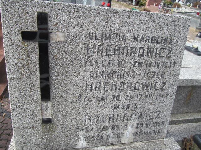 Olimpiusz Józef Hrehorowicz Częstochowa Kule - Grobonet - Wyszukiwarka osób pochowanych