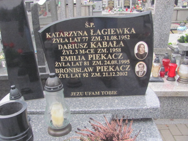 Bronisław Piekacz Częstochowa Kule - Grobonet - Wyszukiwarka osób pochowanych