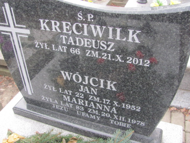 Marianna Wójcik Częstochowa Kule - Grobonet - Wyszukiwarka osób pochowanych