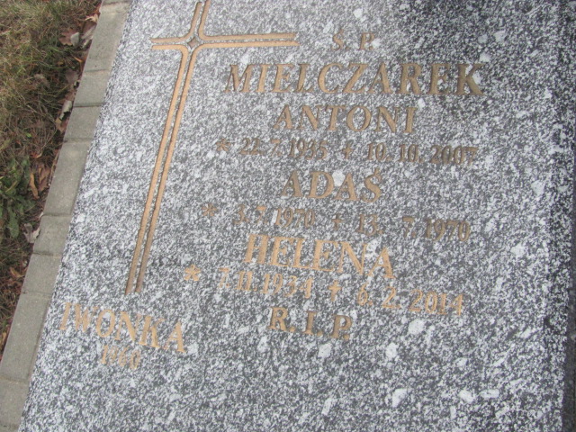 Helena Mielczarek 1934 Częstochowa Kule - Grobonet - Wyszukiwarka osób pochowanych