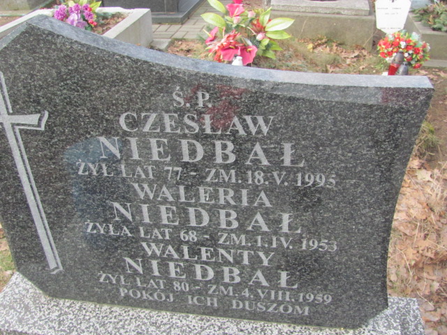 Waleria Niedbał Częstochowa Kule - Grobonet - Wyszukiwarka osób pochowanych