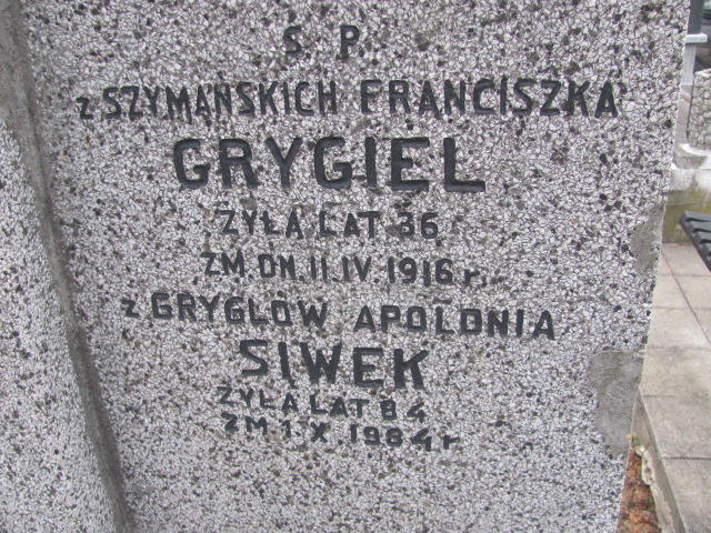 Franciszek Siwek  Częstochowa Kule - Grobonet - Wyszukiwarka osób pochowanych