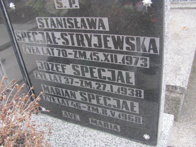 Stanisława Specjał Stryjewska  Częstochowa Kule - Grobonet - Wyszukiwarka osób pochowanych