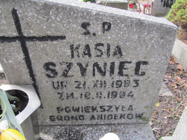Katarzyna Szyniec 1983 Częstochowa Kule - Grobonet - Wyszukiwarka osób pochowanych