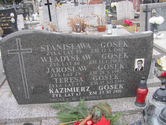 Teresa Gosek Częstochowa Kule - Grobonet - Wyszukiwarka osób pochowanych