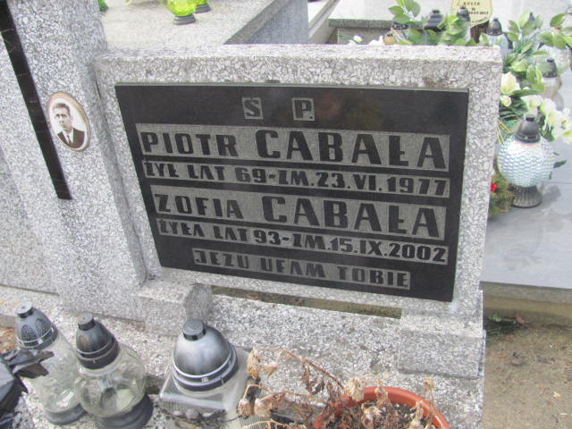 Piotr Cabała Częstochowa Kule - Grobonet - Wyszukiwarka osób pochowanych