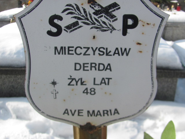 Zbigniew Derda 1965 Częstochowa Kule - Grobonet - Wyszukiwarka osób pochowanych